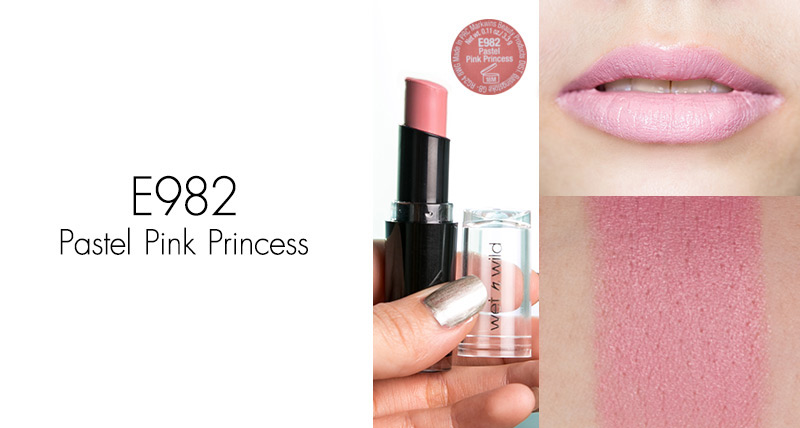 Wet n Wild Mega Last Lip Color สี Pastel Pink Princess #E982