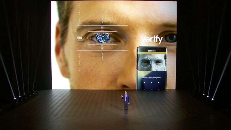 samsung galaxy note 7 iris scanner