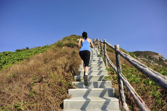 woman-running-up-stairs