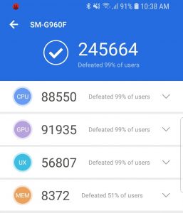 AnTuTu Benchmark ถึงกับระบุเลยว่าเหนือกว่าสมาร์ทโฟนในฐานข้อมูลถึง 99%